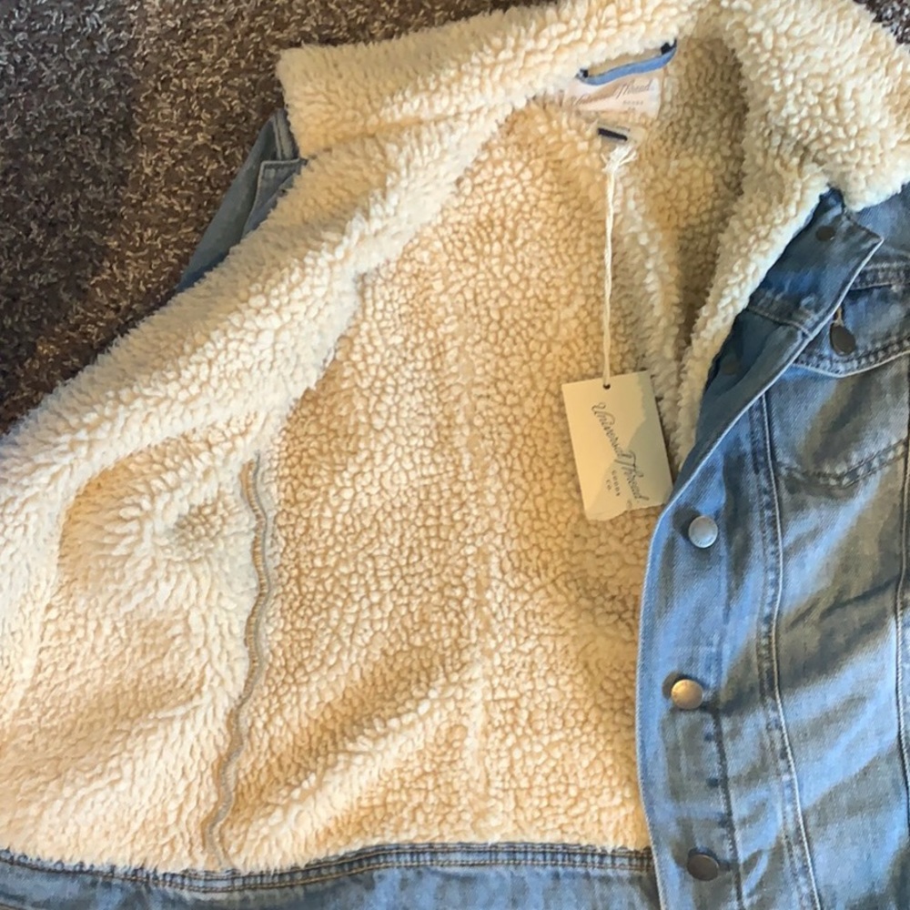 Fuzzy Jean Jacket - Picture 2 of 3